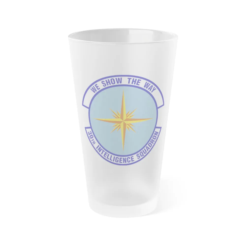 30 Intelligence Squadron AFISRA (U.S. Air Force) Frosted Pint Glass 16oz-16oz-Frosted-Go Mug Yourself