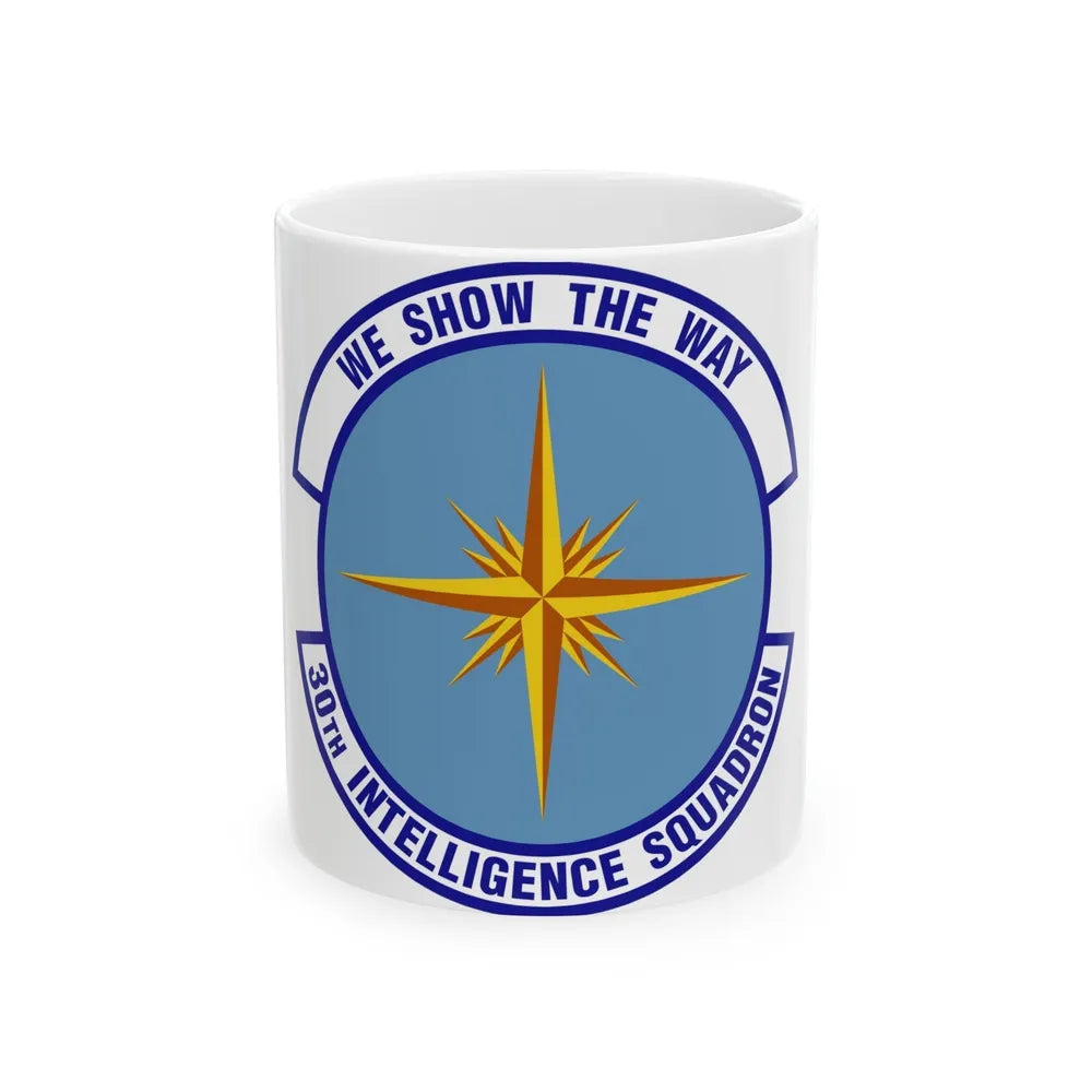 30 Intelligence Squadron AFISRA (U.S. Air Force) White Coffee Mug-11oz-Go Mug Yourself