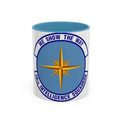 30 Intelligence Squadron AFISRA (U.S. Air Force) Accent Coffee Mug 11oz Light Blue - Go Mug Yourself