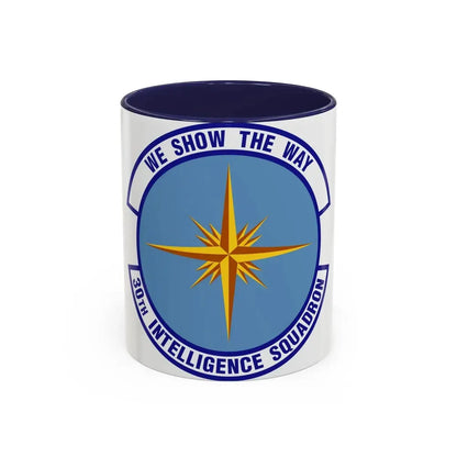 30 Intelligence Squadron AFISRA (U.S. Air Force) Accent Coffee Mug 11oz Navy - Go Mug Yourself
