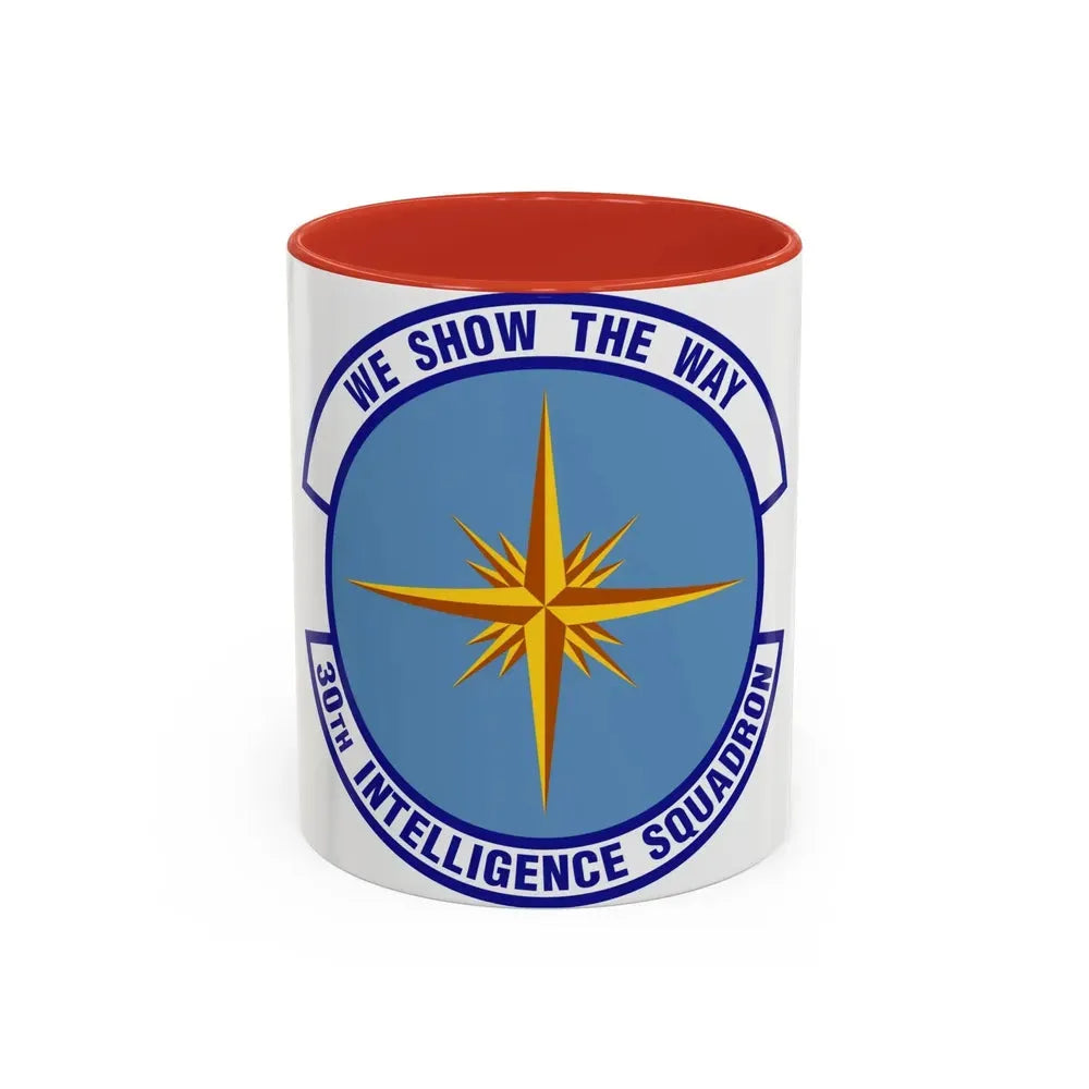 30 Intelligence Squadron AFISRA (U.S. Air Force) Accent Coffee Mug 11oz Red - Go Mug Yourself