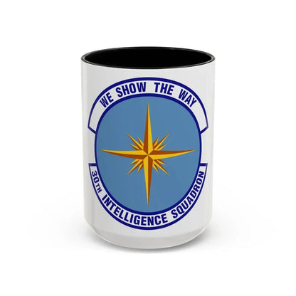 30 Intelligence Squadron AFISRA (U.S. Air Force) Accent Coffee Mug 15oz Black - Go Mug Yourself