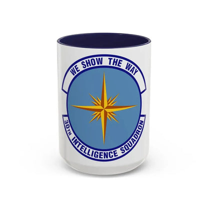 30 Intelligence Squadron AFISRA (U.S. Air Force) Accent Coffee Mug 15oz Navy - Go Mug Yourself