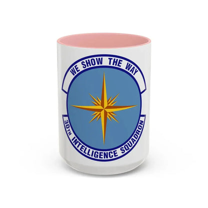 30 Intelligence Squadron AFISRA (U.S. Air Force) Accent Coffee Mug 15oz Pink - Go Mug Yourself