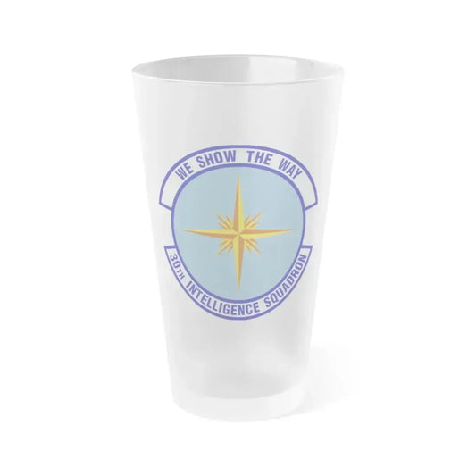 30 Intelligence Squadron AFISRA (U.S. Air Force) Frosted Pint Glass 16oz 16oz Frosted - Go Mug Yourself