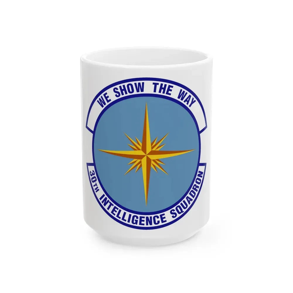 30 Intelligence Squadron AFISRA (U.S. Air Force) White Coffee Mug 15oz - Go Mug Yourself