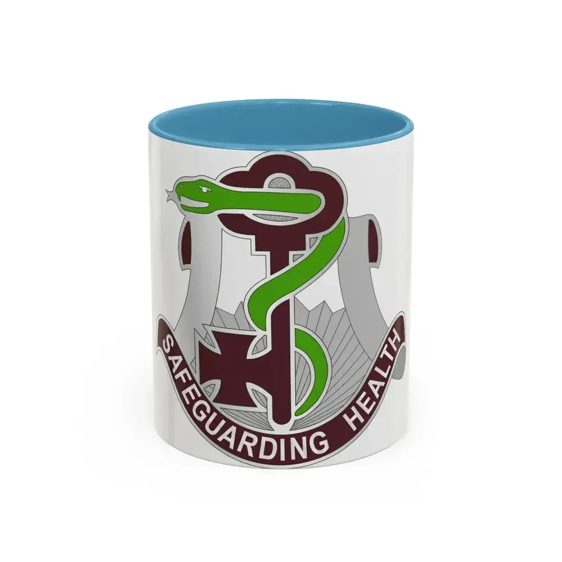 300 Field Hospital (U.S. Army) Accent Coffee Mug 11oz Light Blue - Go Mug Yourself