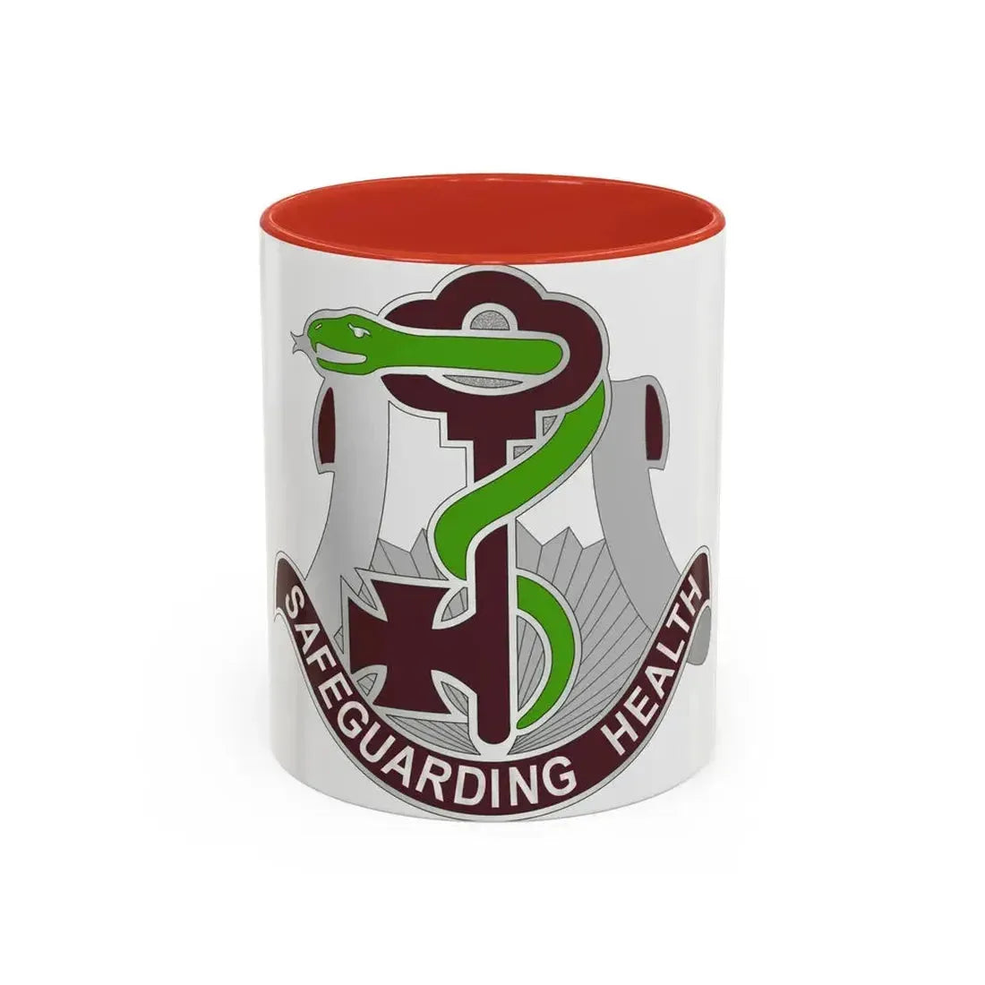 300 Field Hospital (U.S. Army) Accent Coffee Mug 11oz Red - Go Mug Yourself