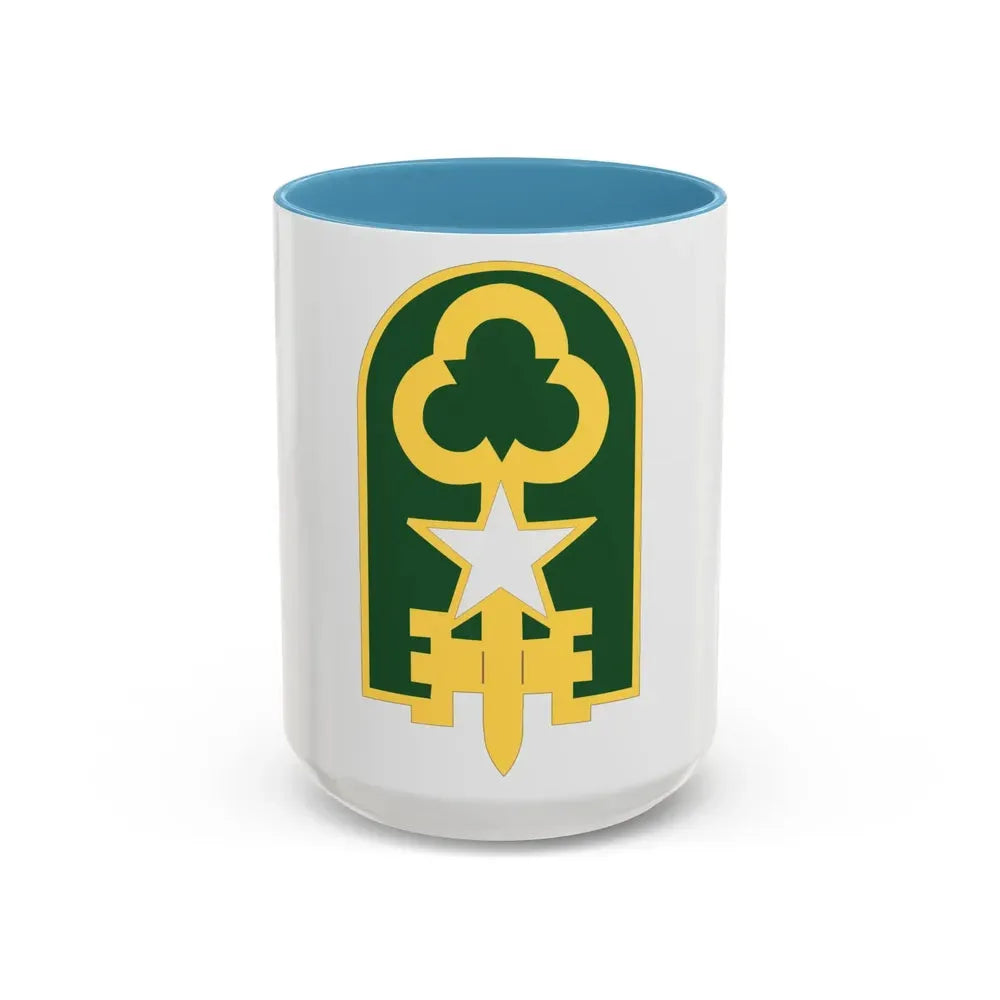 300 Military Police Brigade 2 (U.S. Army) Accent Coffee Mug 15oz Light Blue - Go Mug Yourself