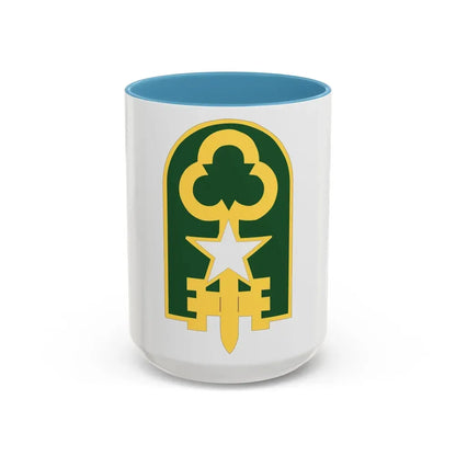 300 Military Police Brigade 2 (U.S. Army) Accent Coffee Mug 15oz Light Blue - Go Mug Yourself