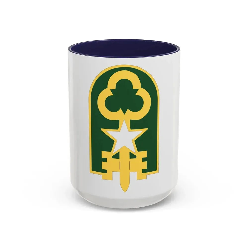 300 Military Police Brigade 2 (U.S. Army) Accent Coffee Mug 15oz Navy - Go Mug Yourself