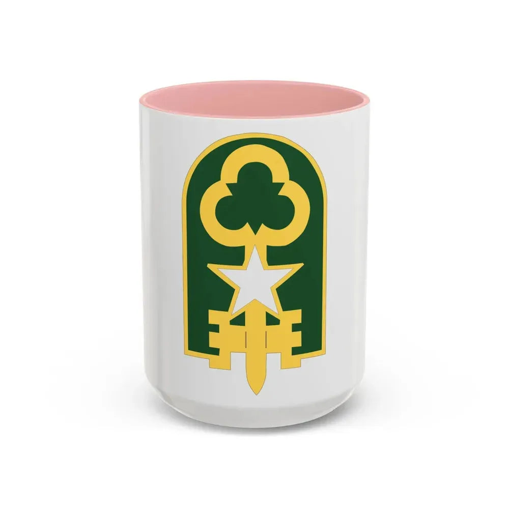 300 Military Police Brigade 2 (U.S. Army) Accent Coffee Mug 15oz Pink - Go Mug Yourself