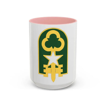 300 Military Police Brigade 2 (U.S. Army) Accent Coffee Mug 15oz Pink - Go Mug Yourself