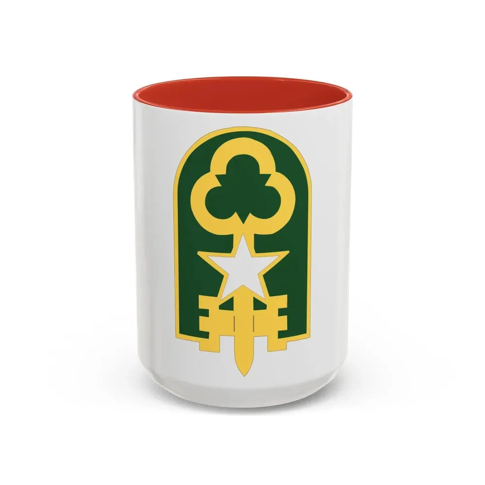 300 Military Police Brigade 2 (U.S. Army) Accent Coffee Mug 15oz Red - Go Mug Yourself