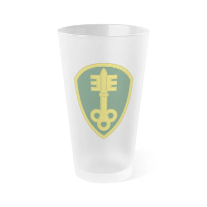 300 Military Police Brigade 3 (U.S. Army) Frosted Pint Glass 16oz-Go Mug Yourself