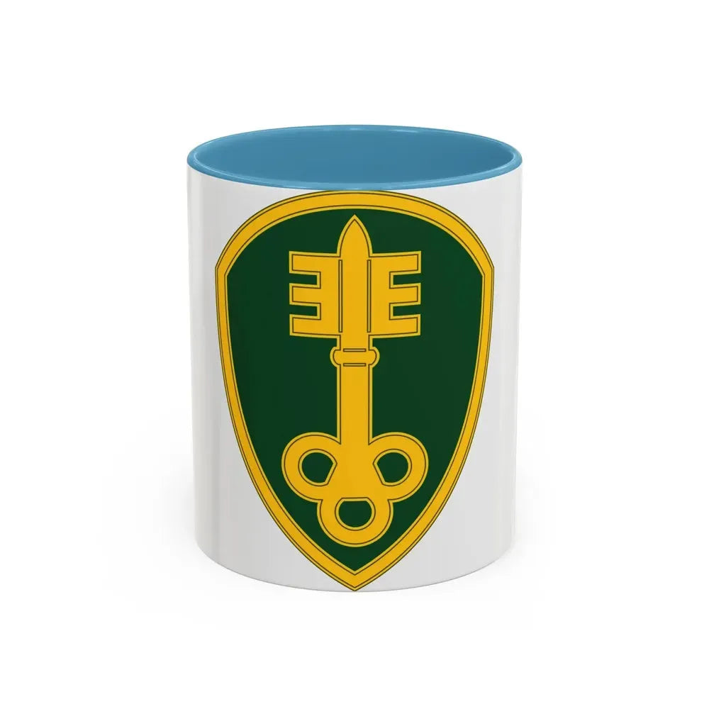 300 Military Police Brigade 3 (U.S. Army) Accent Coffee Mug 11oz Light Blue - Go Mug Yourself