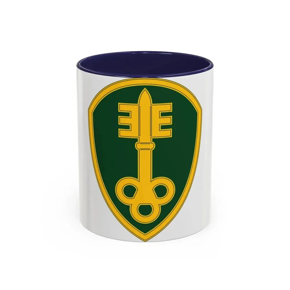 300 Military Police Brigade 3 (U.S. Army) Accent Coffee Mug 11oz Navy - Go Mug Yourself
