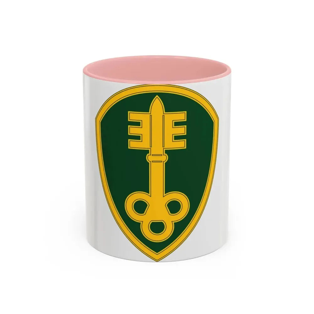 300 Military Police Brigade 3 (U.S. Army) Accent Coffee Mug 11oz Pink - Go Mug Yourself
