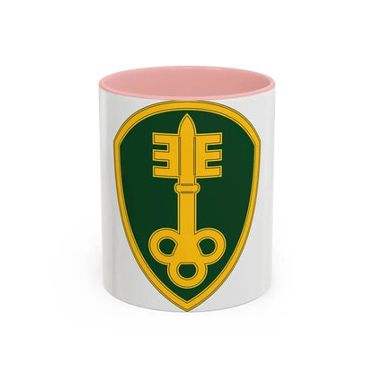 300 Military Police Brigade 3 (U.S. Army) Accent Coffee Mug 11oz Pink - Go Mug Yourself