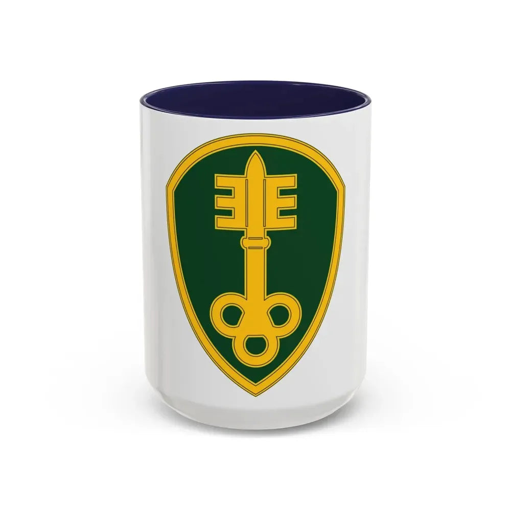 300 Military Police Brigade 3 (U.S. Army) Accent Coffee Mug 15oz Navy - Go Mug Yourself