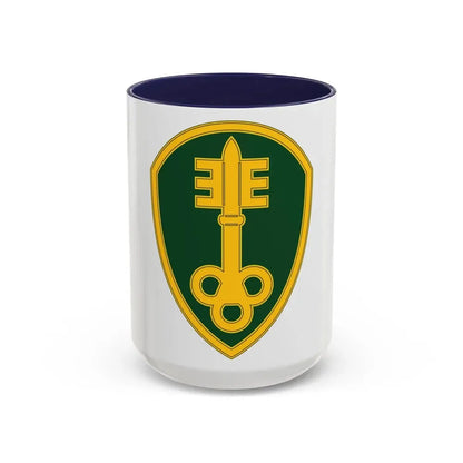 300 Military Police Brigade 3 (U.S. Army) Accent Coffee Mug 15oz Navy - Go Mug Yourself