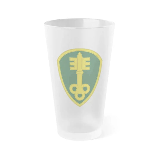 300 Military Police Brigade 3 (U.S. Army) Frosted Pint Glass 16oz Default Title - Go Mug Yourself