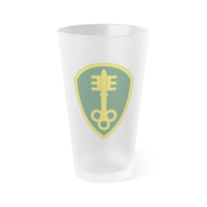 300 Military Police Brigade (U.S. Army) Frosted Pint Glass 16oz-Go Mug Yourself