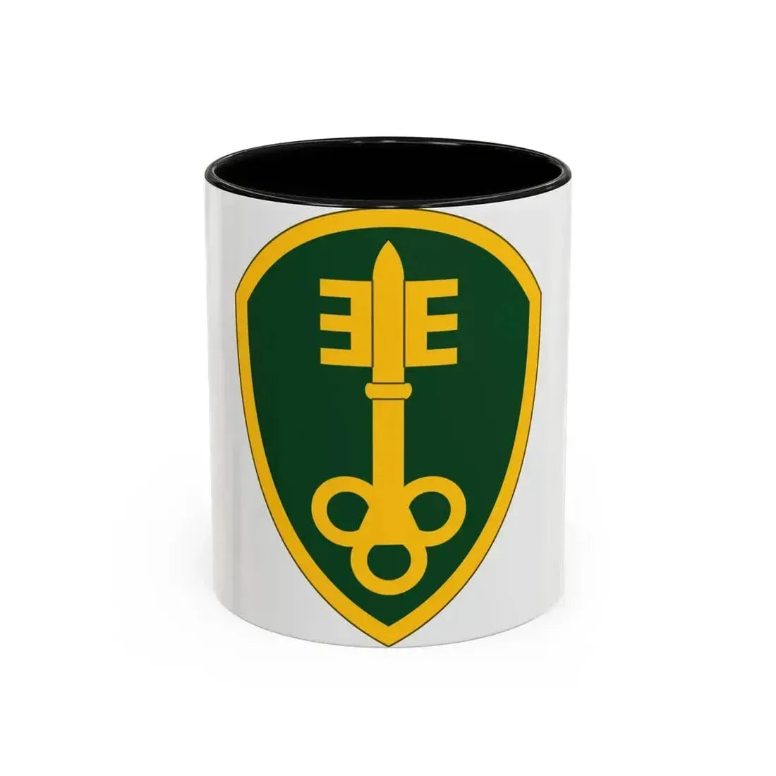 300 Military Police Brigade (U.S. Army) Accent Coffee Mug 11oz Black - Go Mug Yourself