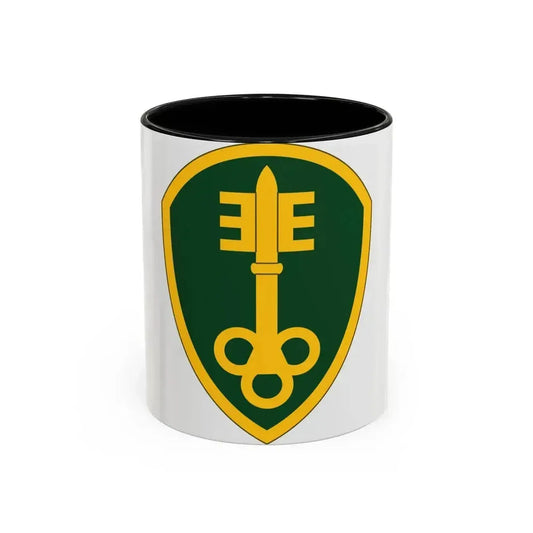 300 Military Police Brigade (U.S. Army) Accent Coffee Mug 11oz Black - Go Mug Yourself
