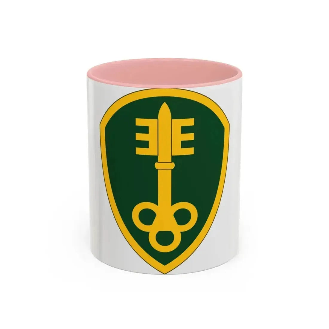 300 Military Police Brigade (U.S. Army) Accent Coffee Mug 11oz Pink - Go Mug Yourself