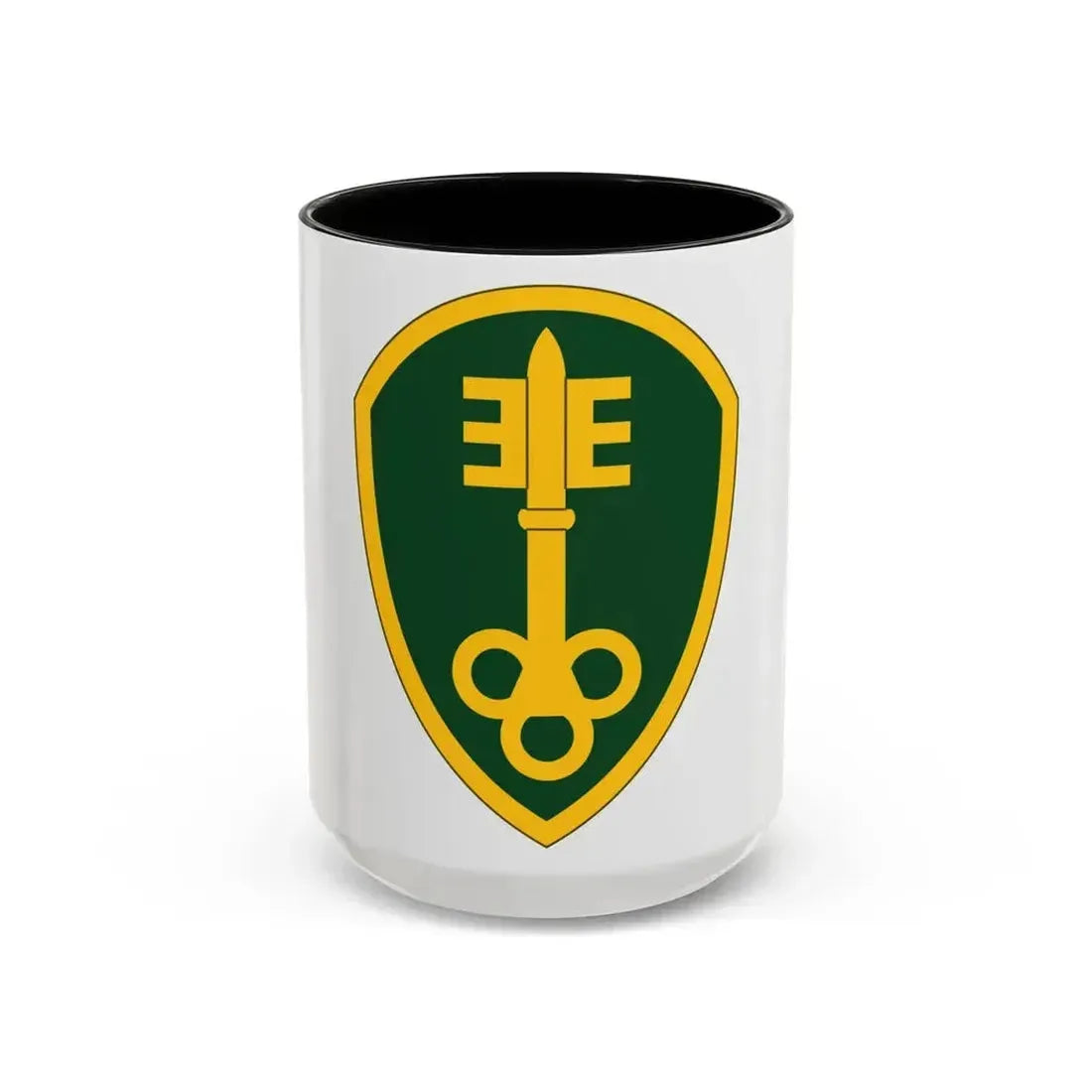 300 Military Police Brigade (U.S. Army) Accent Coffee Mug 15oz Black - Go Mug Yourself