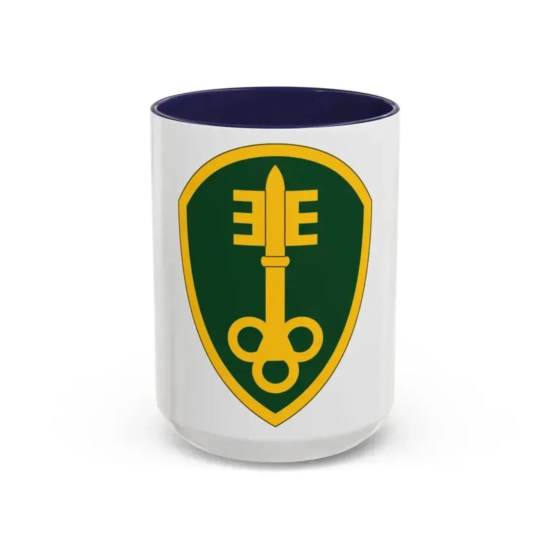 300 Military Police Brigade (U.S. Army) Accent Coffee Mug 15oz Navy - Go Mug Yourself