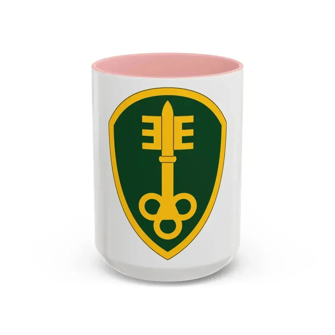 300 Military Police Brigade (U.S. Army) Accent Coffee Mug 15oz Pink - Go Mug Yourself