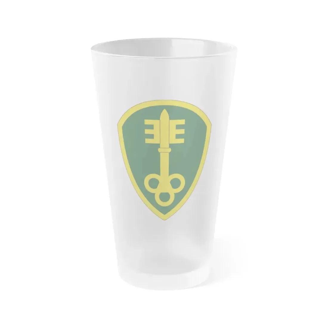 300 Military Police Brigade (U.S. Army) Frosted Pint Glass 16oz Default Title - Go Mug Yourself