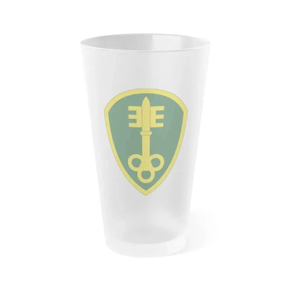 300 Military Police Brigade (U.S. Army) Frosted Pint Glass 16oz Default Title - Go Mug Yourself