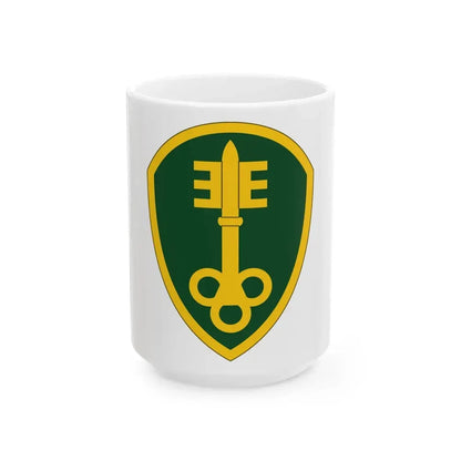300 Military Police Brigade (U.S. Army) White Coffee Mug 15oz - Go Mug Yourself