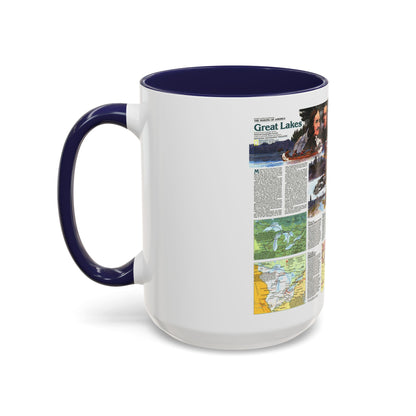 Canada - The Great Lakes 2 (1987) (Map) Accent Coffee Mug