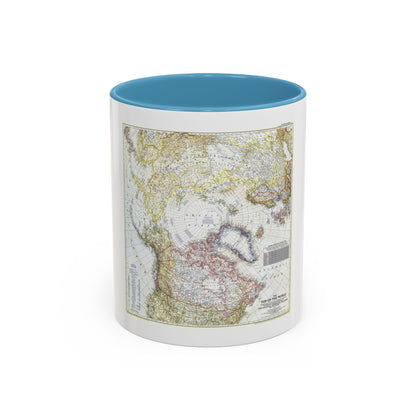 Top Of The World (1949) (Map) Accent Coffee Mug