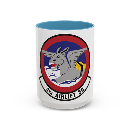 4th Airlift Squadron (U.S. Air Force) Accent Coffee Mug