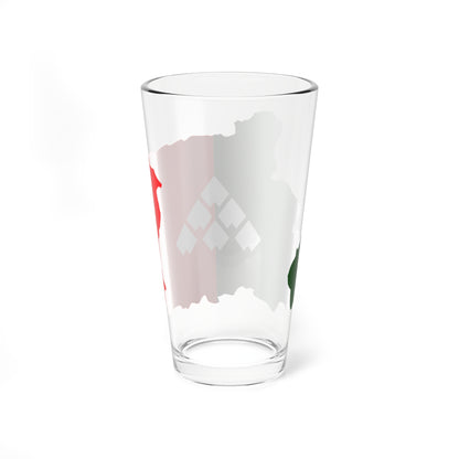Flag map of Carnia (Italy) Pint Glass 16oz