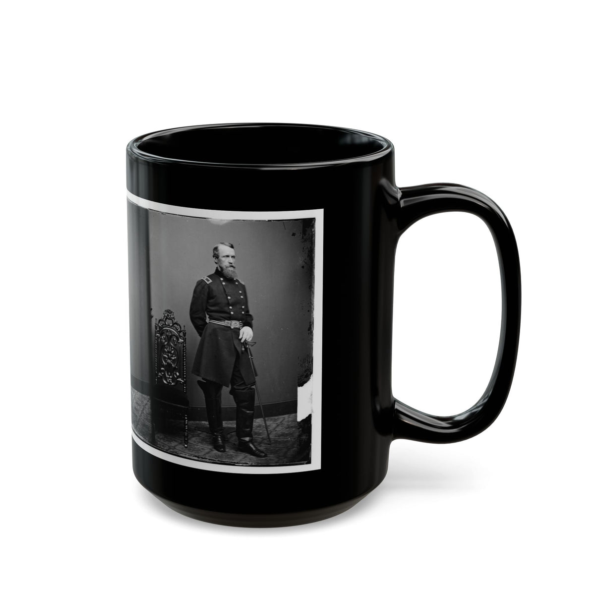 Brig. Gen. David B. Birney (U.S. Civil War) Black Coffee Mug