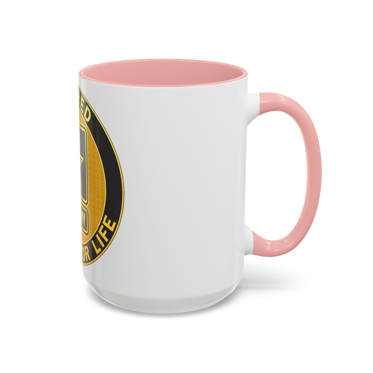 Mug à café avec insigne d'identification de service à la retraite (armée américaine)