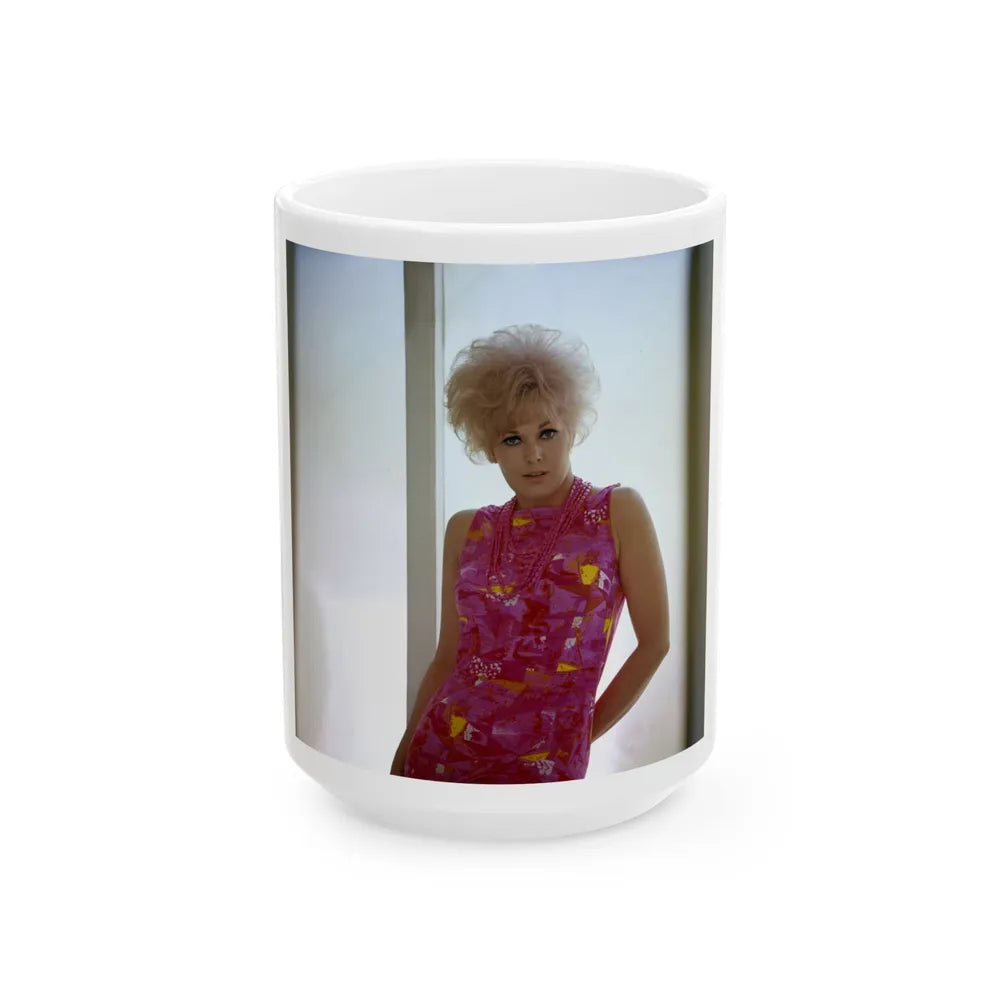 Kim Novak #307 (Vintage Female Icon) White Coffee Mug-15oz-Go Mug Yourself