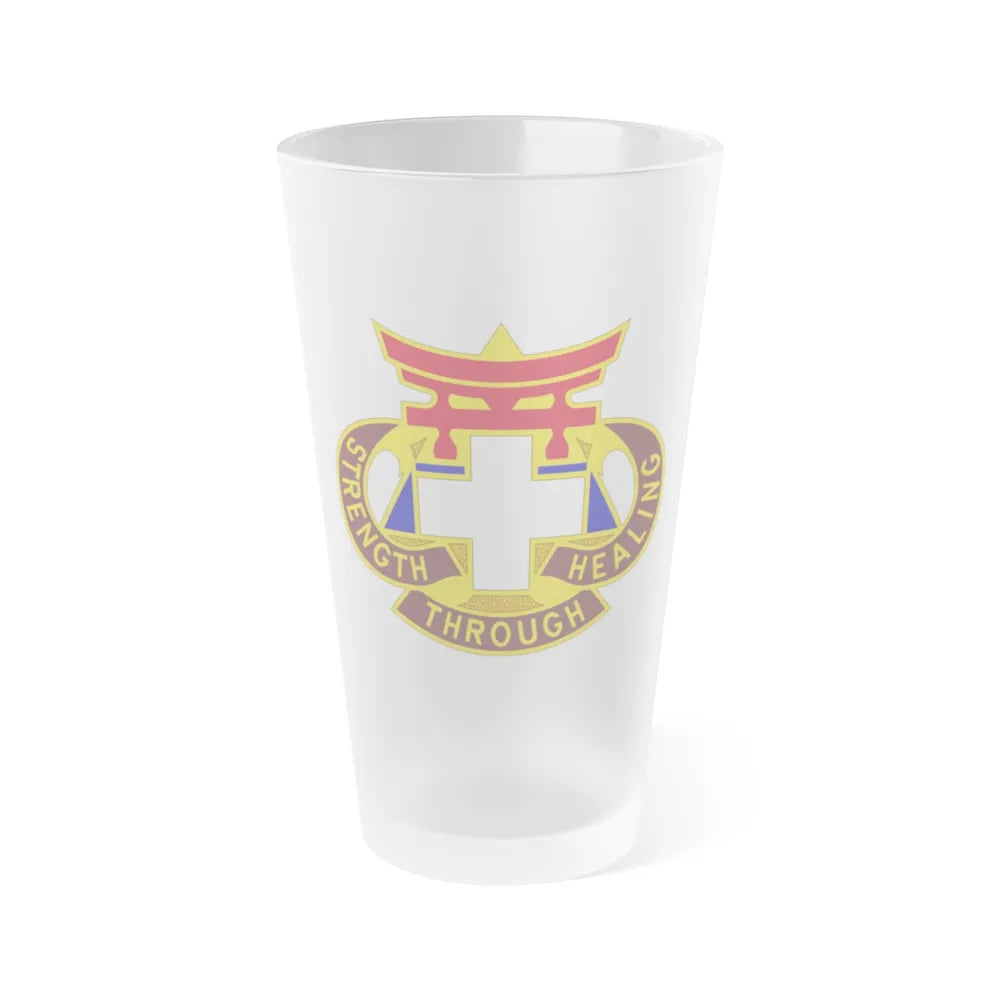 301 Field Hospital (U.S. Army) Frosted Pint Glass 16oz-Go Mug Yourself