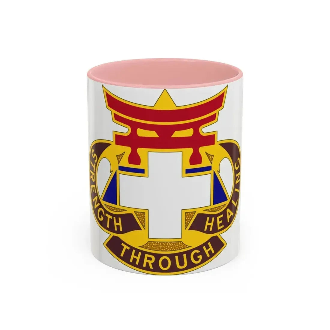 301 Field Hospital (U.S. Army) Accent Coffee Mug 11oz Pink - Go Mug Yourself