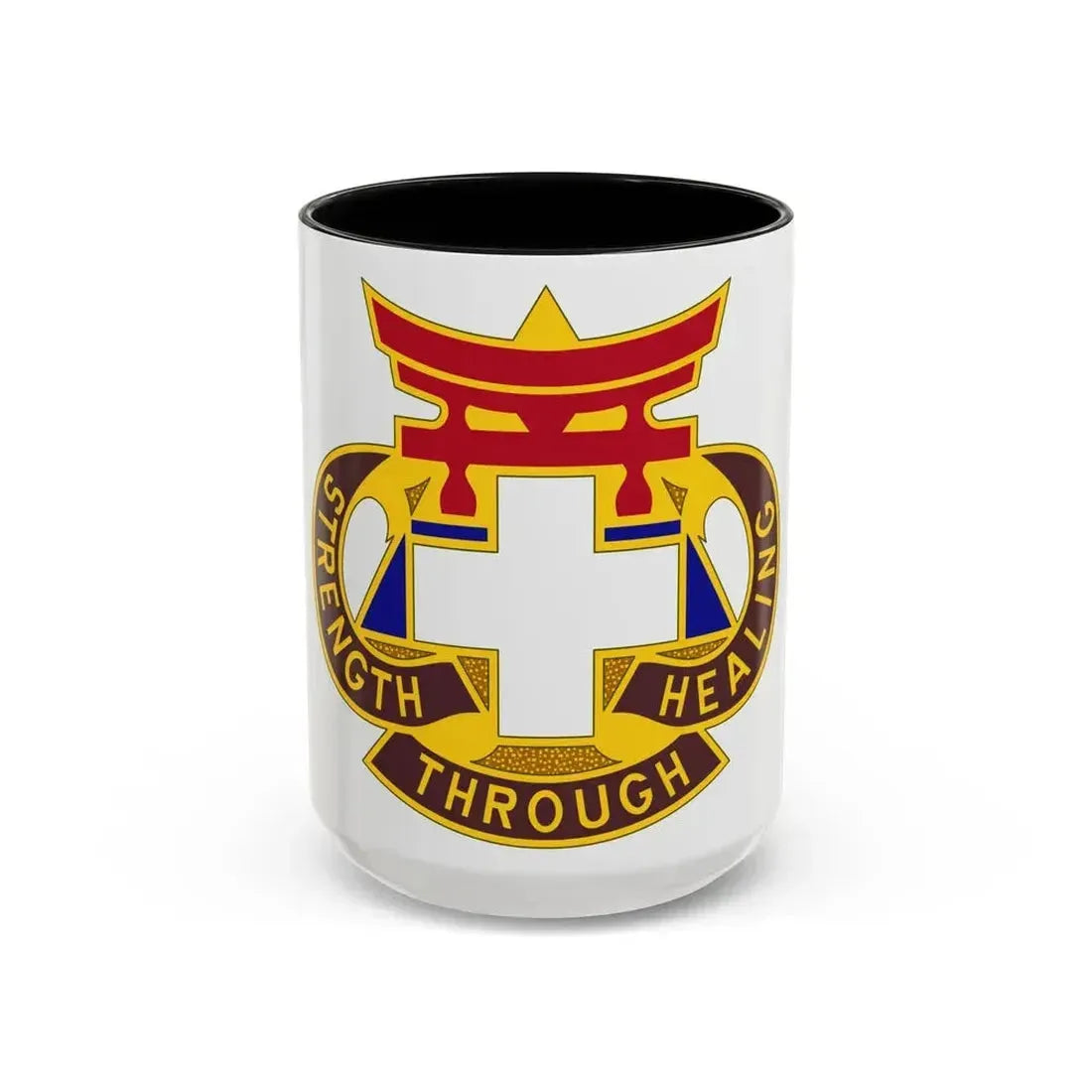 301 Field Hospital (U.S. Army) Accent Coffee Mug 15oz Black - Go Mug Yourself