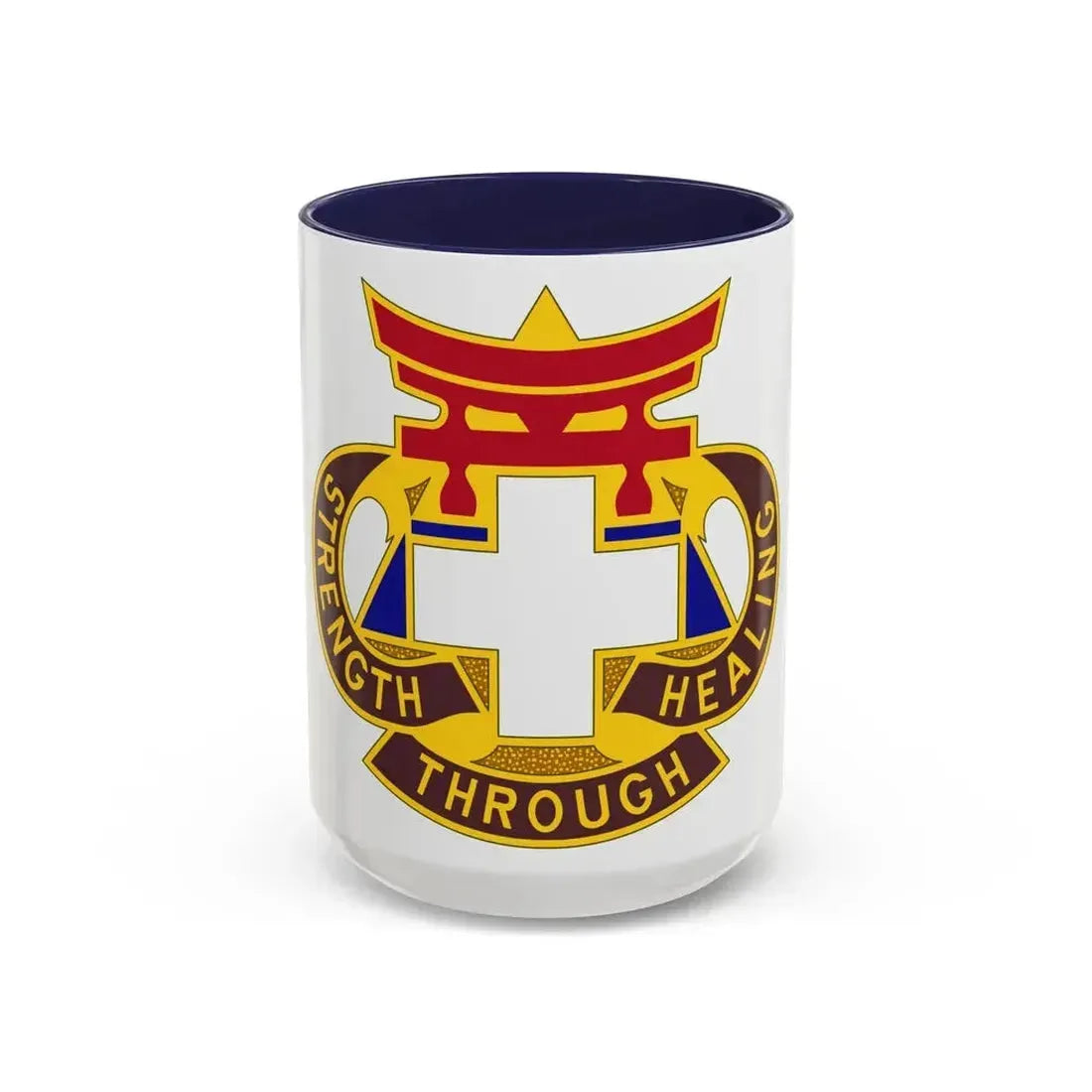 301 Field Hospital (U.S. Army) Accent Coffee Mug 15oz Navy - Go Mug Yourself