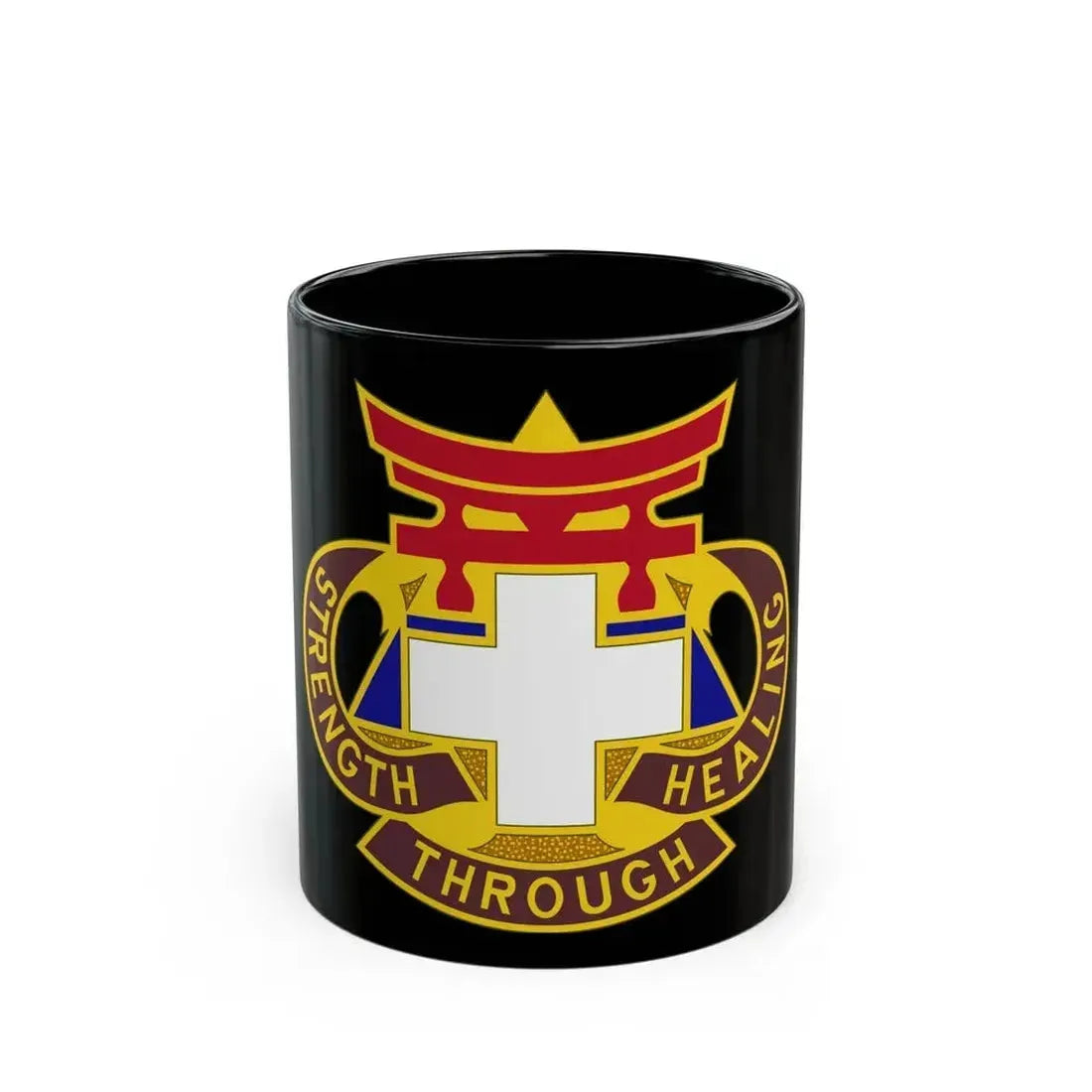 301 Field Hospital (U.S. Army) Black Coffee Mug 11oz - Go Mug Yourself