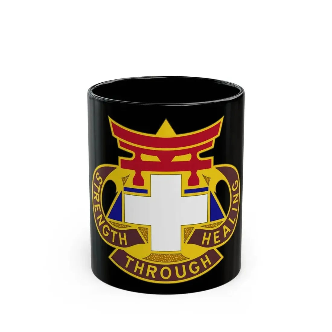 301 Field Hospital (U.S. Army) Black Coffee Mug 11oz - Go Mug Yourself
