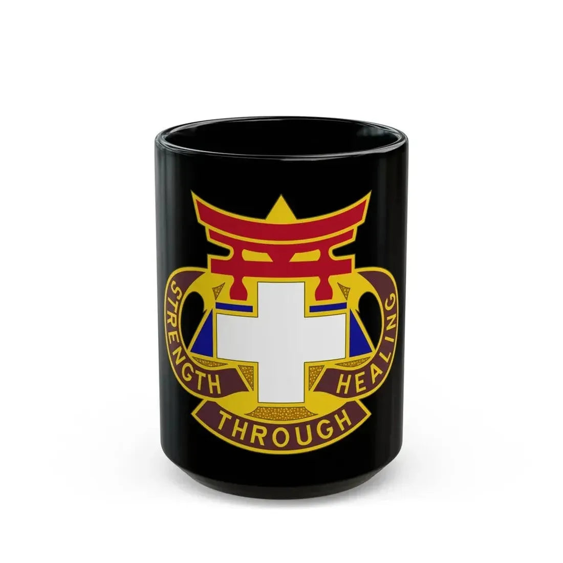 301 Field Hospital (U.S. Army) Black Coffee Mug 15oz - Go Mug Yourself
